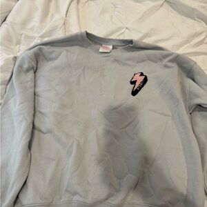 Gray Lightning Bolt crewneck